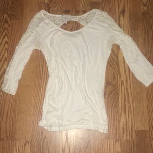 Long sleeve white top